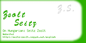 zsolt seitz business card